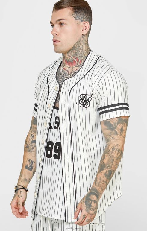 SikSilk μπεζ φανέλα του μπέιζμπολ άνδρες ενδύματα 48N8Z391