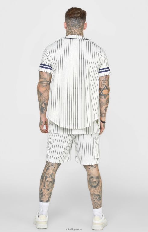 SikSilk μπεζ φανέλα του μπέιζμπολ άνδρες ενδύματα 48N8Z391