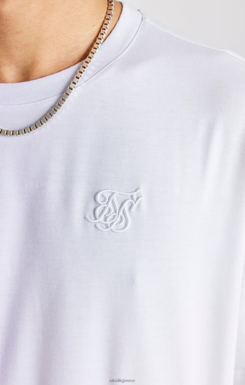 SikSilk Μωβ στάμπα μεγάλου μεγέθους κοντομάνικο μπλουζάκι άνδρες ενδύματα 48N8Z405