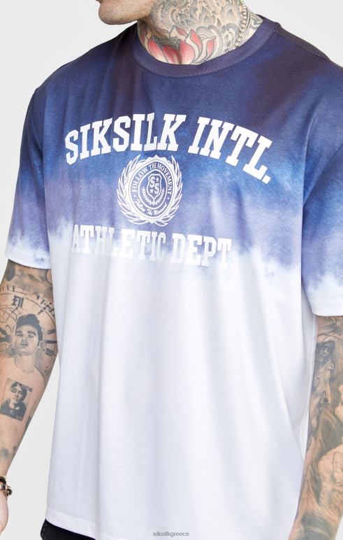 SikSilk ναυτικό γραφικό fade t-shirt άνδρες ενδύματα 48N8Z384