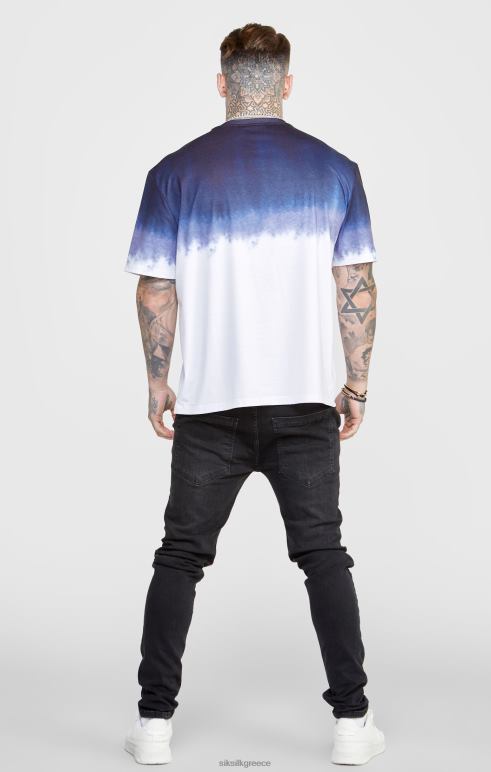 SikSilk ναυτικό γραφικό fade t-shirt άνδρες ενδύματα 48N8Z384