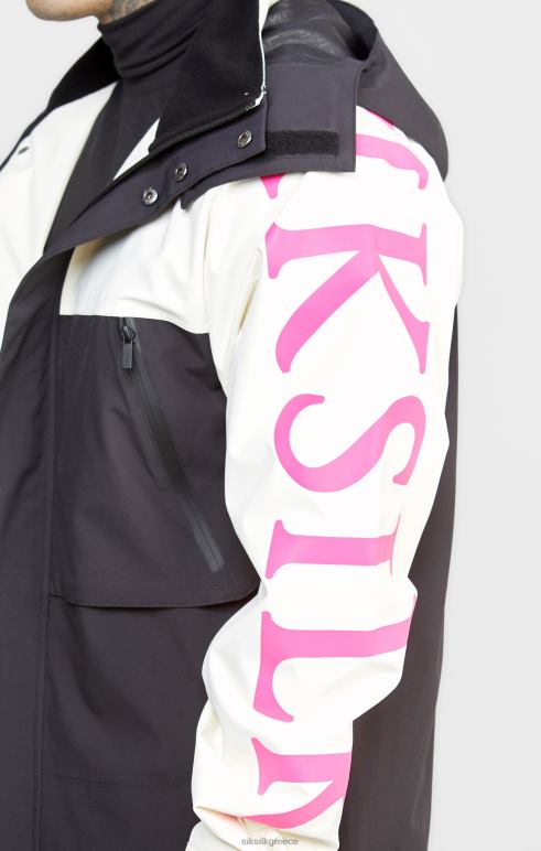 SikSilk τεχνικό μπουφάν εκρού άνδρες ενδύματα 48N8Z482