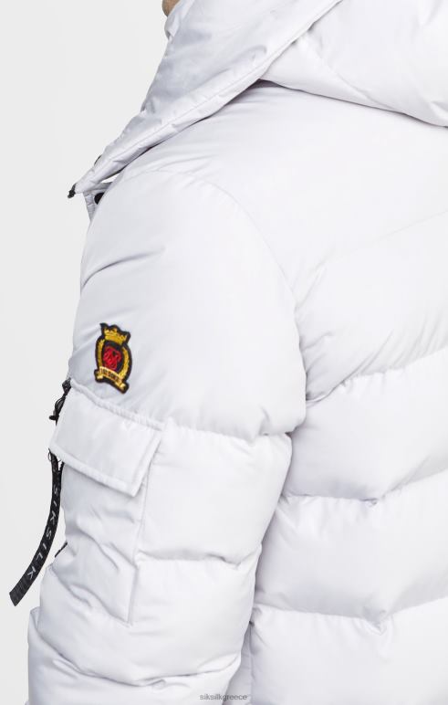 SikSilk γκρι μπουφάν παρκά άνδρες ενδύματα 48N8Z487