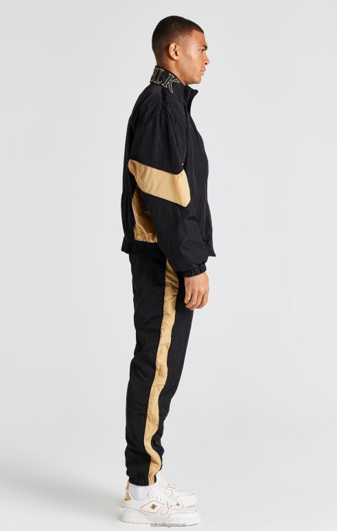 SikSilk μαύρη επένδυση bomber jacket άνδρες ενδύματα 48N8Z468