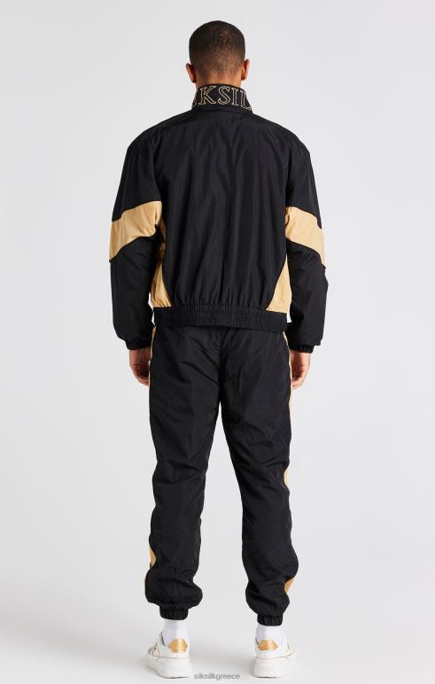 SikSilk μαύρη επένδυση bomber jacket άνδρες ενδύματα 48N8Z468