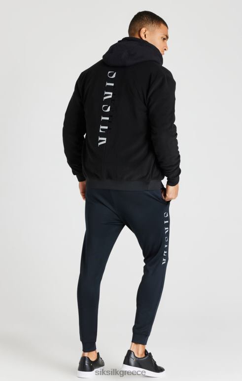 SikSilk μαύρο αντανακλαστικό bomber jacket άνδρες ενδύματα 48N8Z475